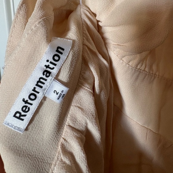 NEW NWT Reformation Andee Halter Maxi Dress Blush Pink Size 2 - Picture 14 of 14